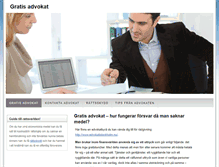 Tablet Screenshot of gratisadvokat.net
